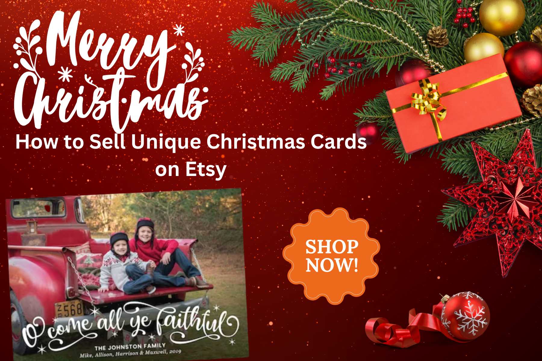 How to Sell Unique Christmas Cards on Etsy