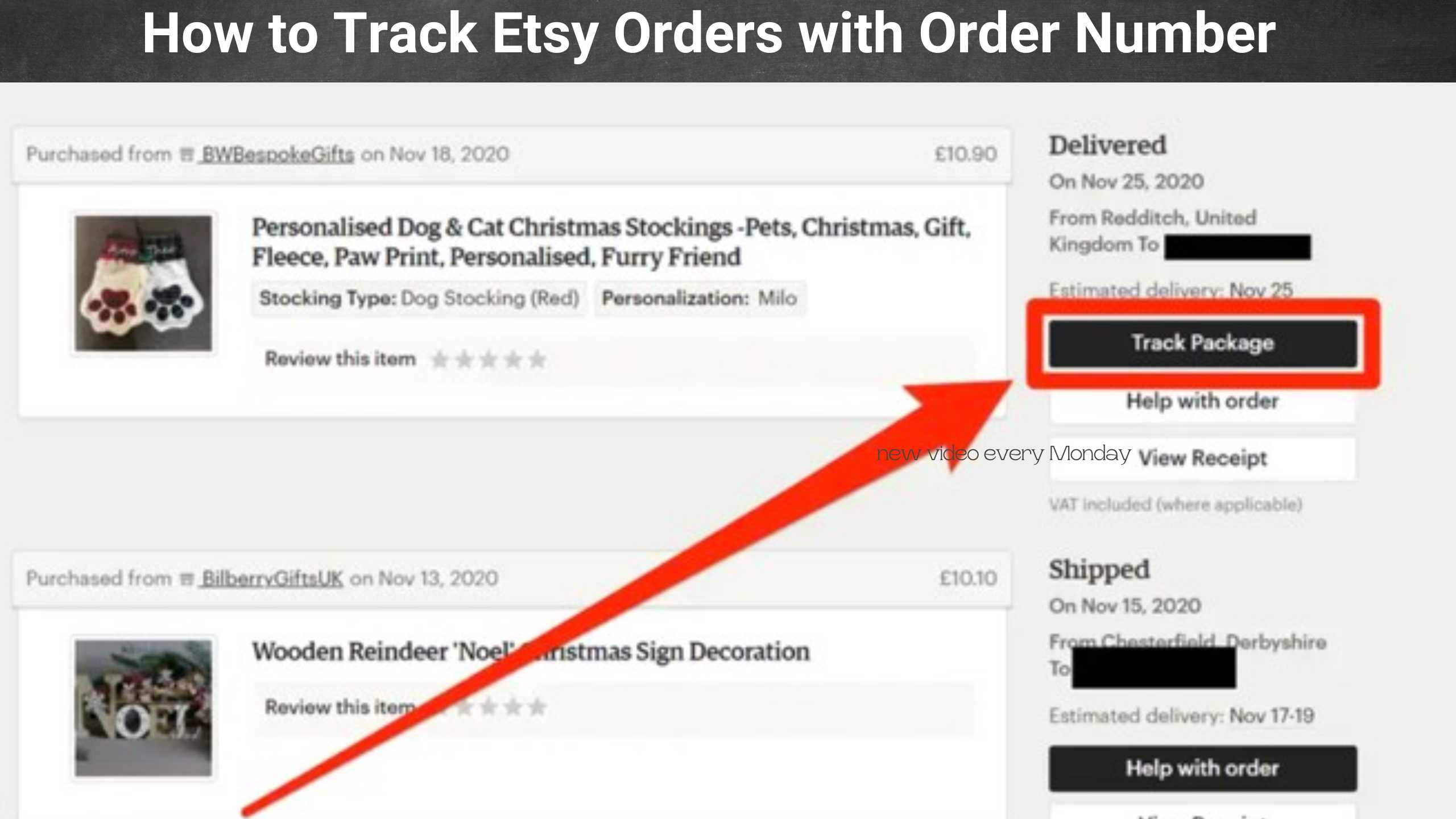 How to Track Etsy Orders with Order Number